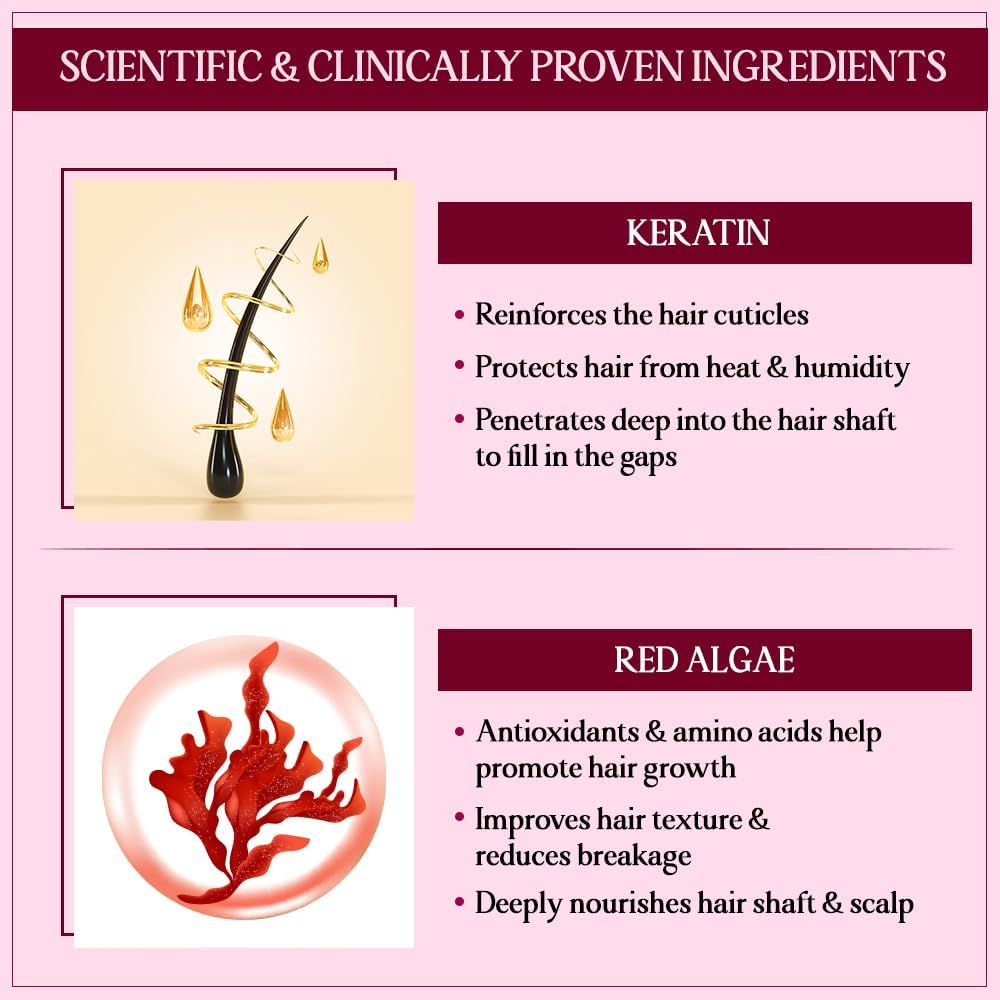 TYC Hair Strengthening Keratin Mask for Dry Damaged Frizzy Hair Repair with Red Algae and Plant Keratin | Provides Deep Conditioning Quantity - 200 ML (Pack of 1) image number 6