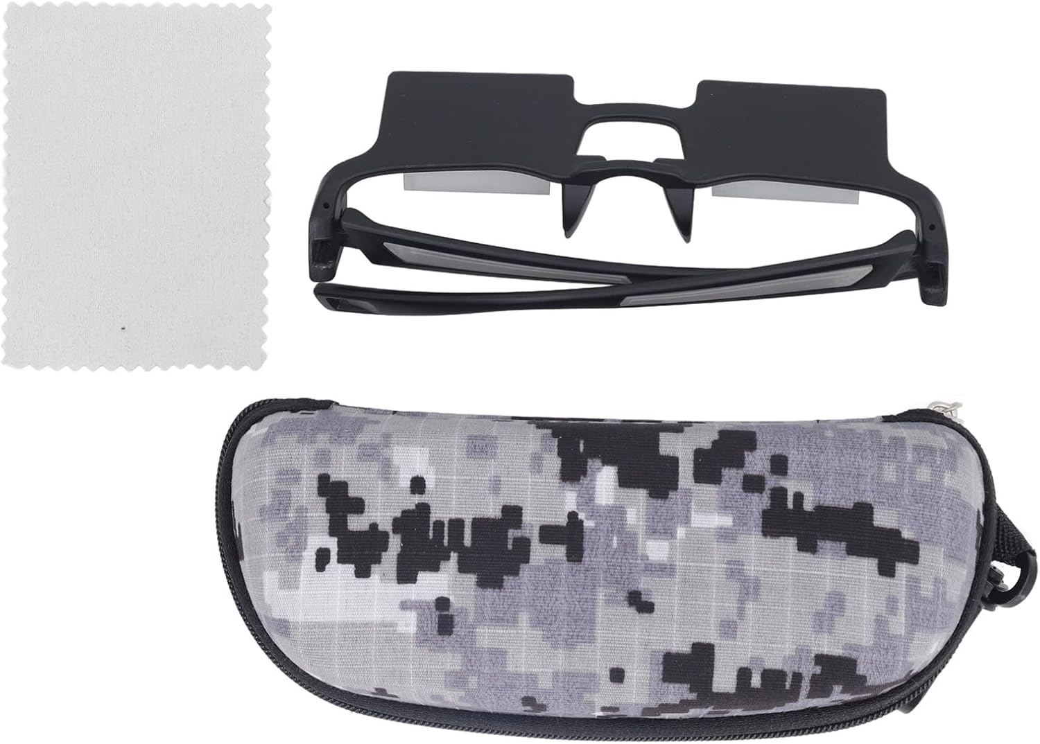 Lazy Glasses, 90&deg; Laying down Glasses, Horizontal View Prism Glasses for Laying down Reading, Watching TV with Glass or Reading Glass image number 3