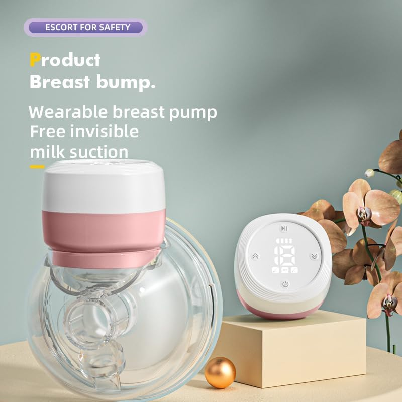 Double Wearable Breast Pump, Food Grade,Electric Hands-Free Breast Pumps with 3 Modes, 19 Levels, LCD Display& Memory Function image number 2