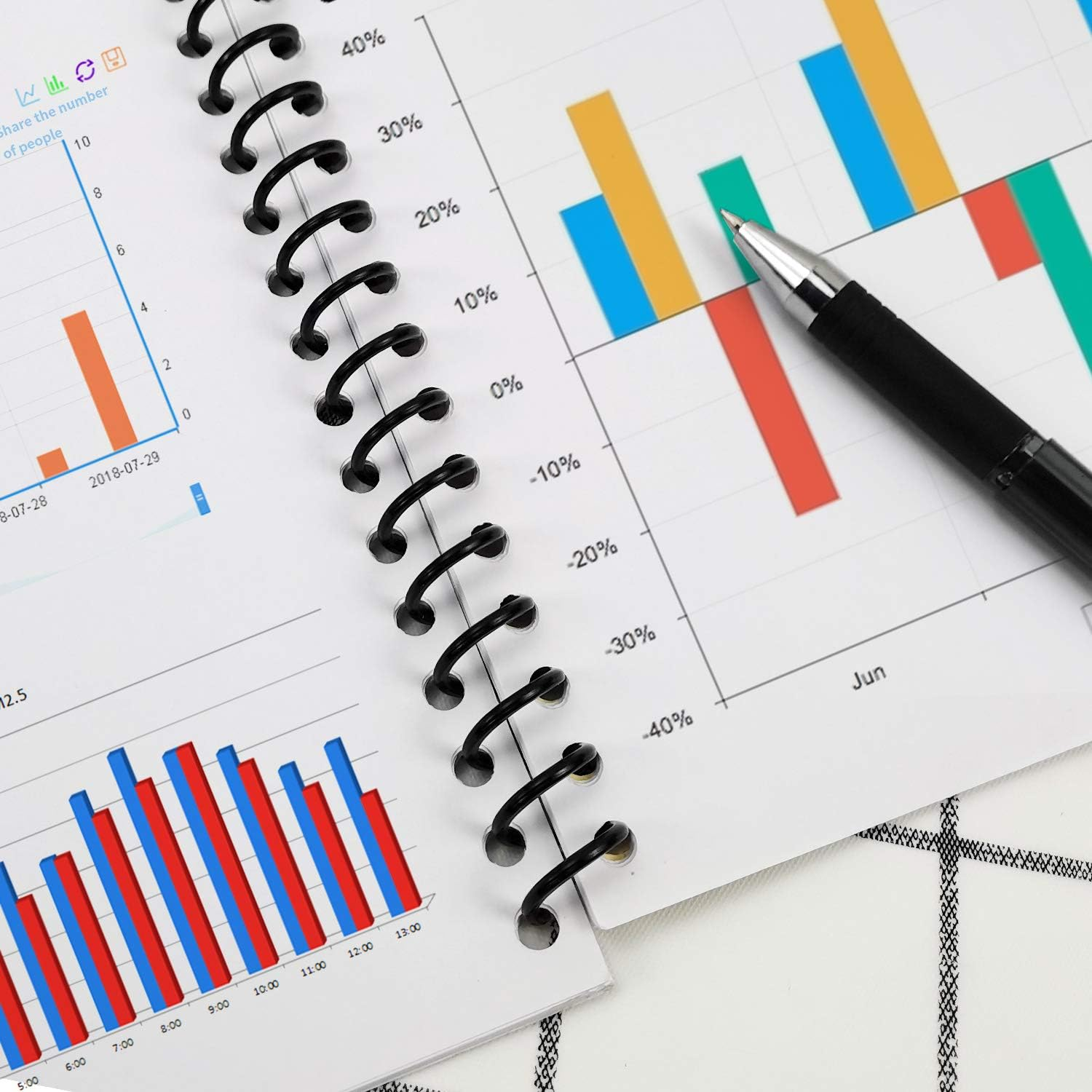 Rayson Spiral Binding Ring Black Coil Bindings Ring 3:1 Pitch 100/Box 5/16Inch image number 4