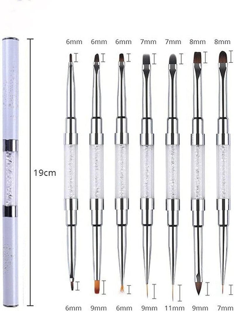 2 Pcs Nail Art Brushes, 2 in 1 Nail Art Painting Pen Brushes, DIY Nail Art Designs Pen Tools for Home and Salon Use, Type A image number 4