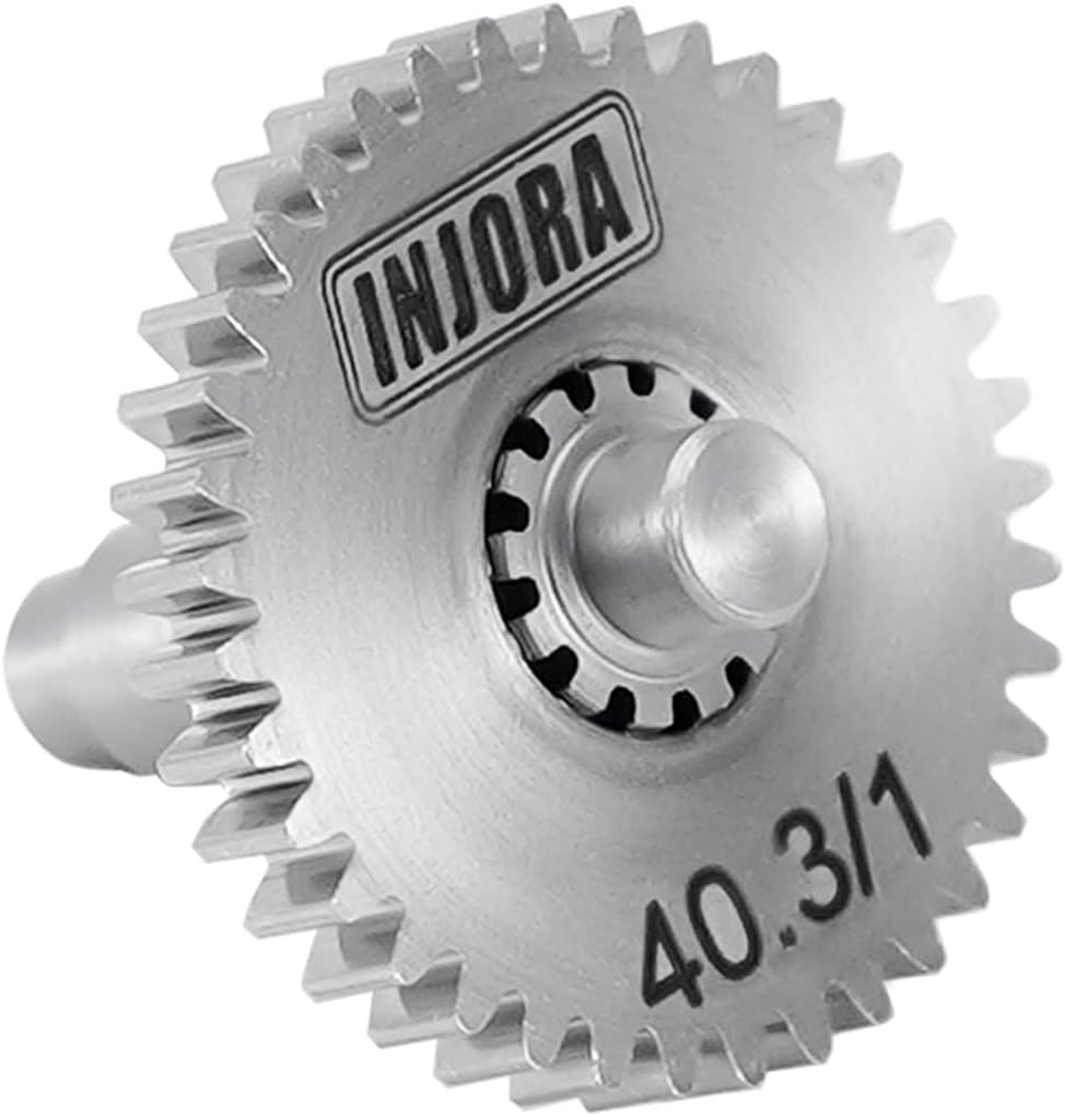 INJORA Transmission Gear Sprocket Set 40.3:1 Low Range Reduction Ratio Pinion Gear Stainless Steel for TRX4M Upgrade 1/18 RC Crawler Car image number 1
