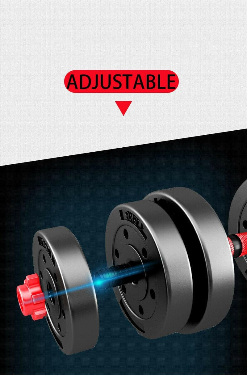 Fitness Master 40Kg Adjustable Dumbbell Set Barbell Home GYM Exercise Weights image number 3