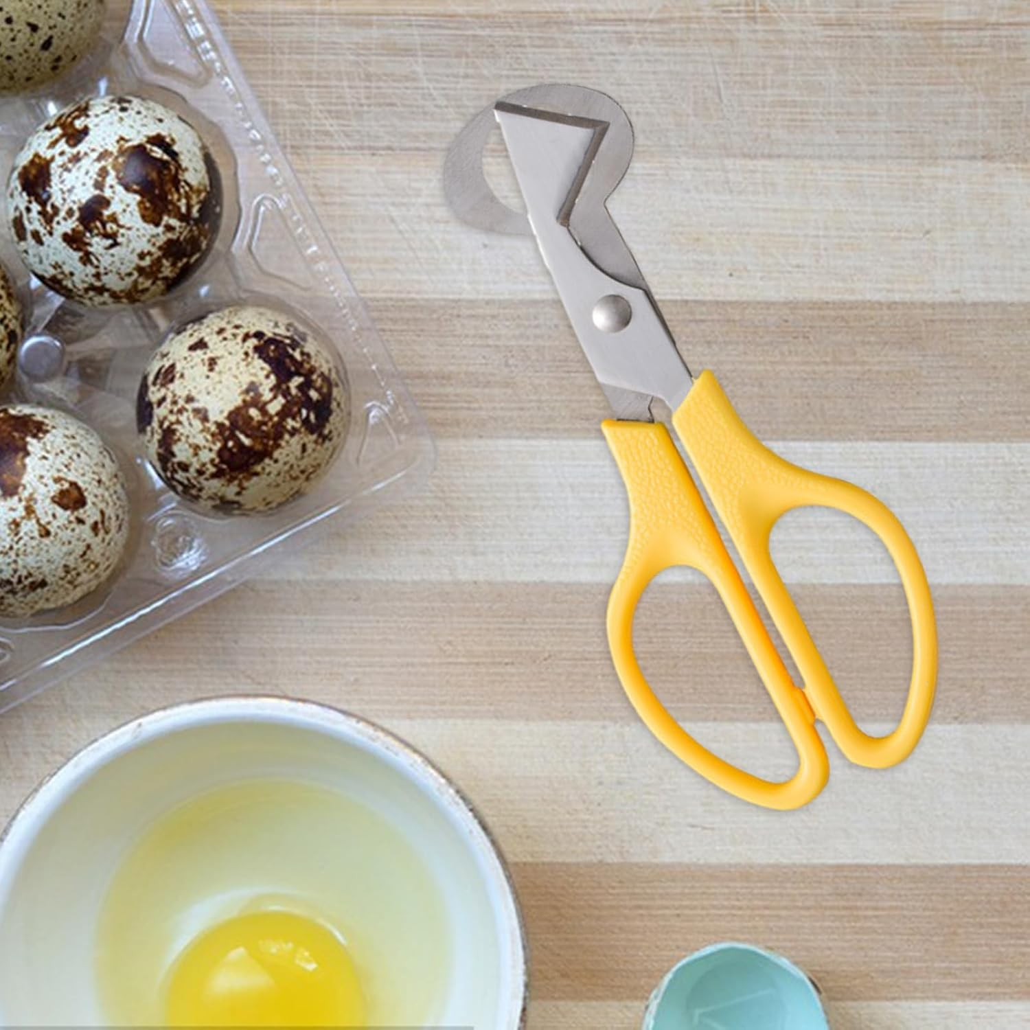 Quail Egg Shell Cutter, Quail Egg Scissors, Eggs Shells Opener, Eggs Shells Cutting Scissors, Yellow