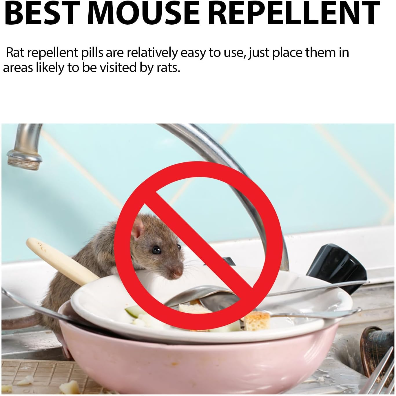 Peppermint Rodent Repellent,Dog and Cat Safe Mouse Repeller, Pest Control for Mice and Rats- Indoor and Outdoor Use - Long-Lasting Protection