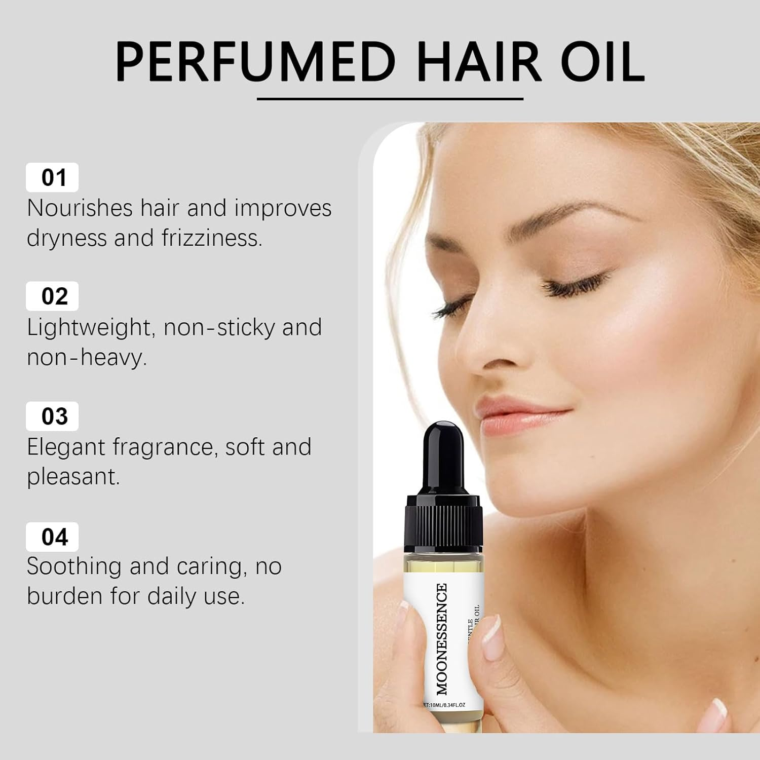 10Ml Hair Care Essential Oil Gentle Nourishing Hair Soft and Fragrant Hair Care Daily Scalp Massage Essential Oil image number 5