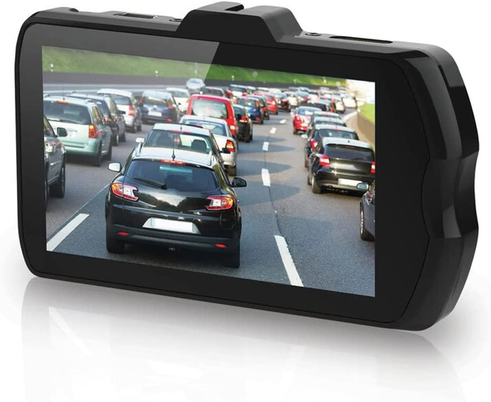 Dashmate Dual Channel 1080P Full HD Front Dash Cam - Features 3.0" OLED Touch Screen, Wifi & GPS FHD Front & Digital Camera with Gridlines - IP67 Waterproof Camera for Car