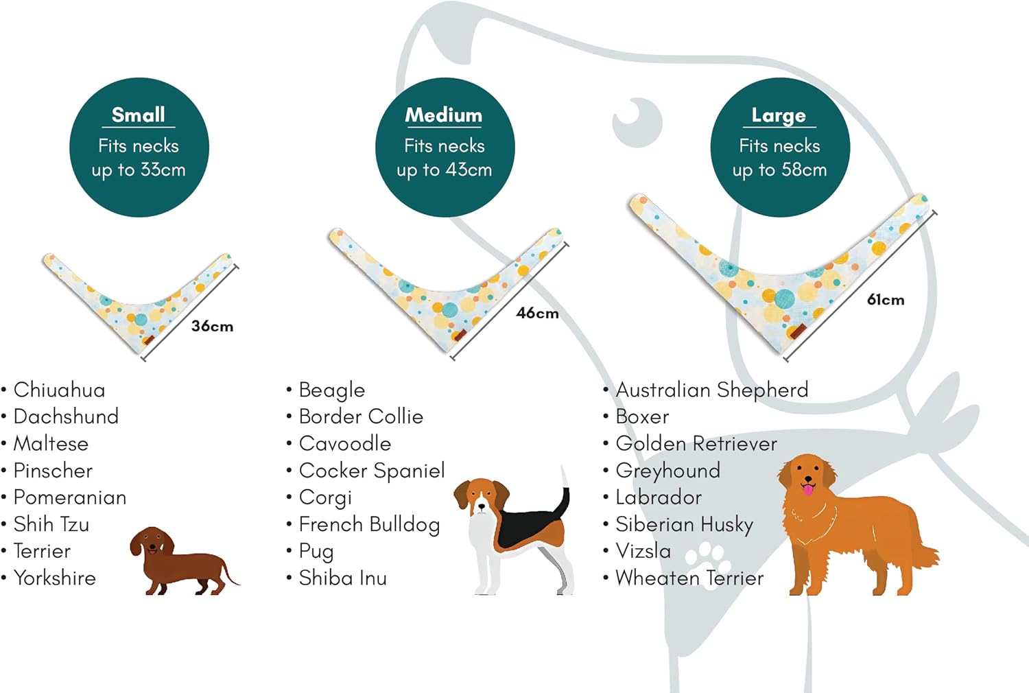 Paws Boutique Premium Dog Bandana/Scarf | Design: Tango Tangerine | Reversible Dual Layered/Sided | Small, Medium & Large Pets | Unique Style | Accessories for Puppies & Dogs (S) image number 2