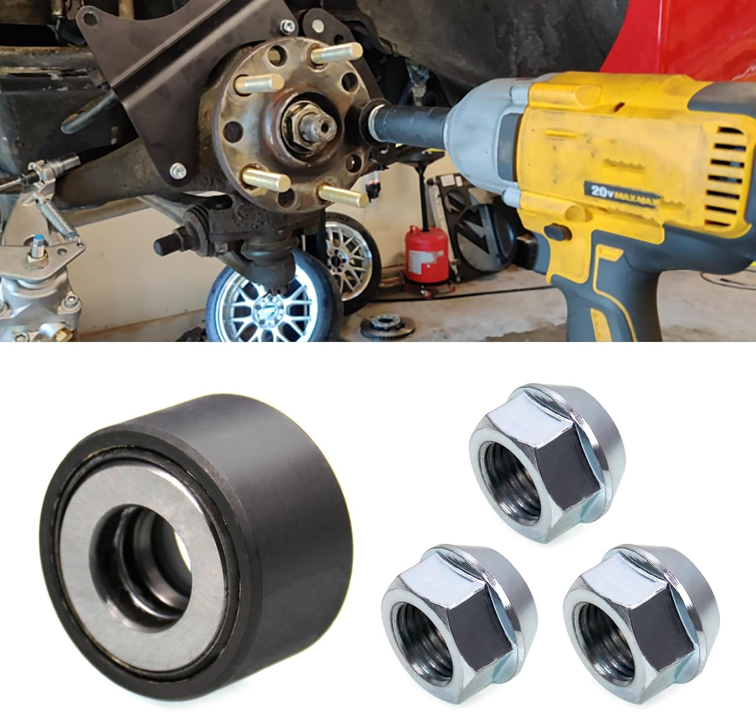 RULLINE 22800 Wheel Stud Installer Replace Most All Automotive and Light-Duty Truck Wheel Studs Installer Tool Wheel Studs with Wheel Lug Nuts 12X1.25 12X1.5, 14X1.5Safe, Durable, Saves Time, Effort image number 2