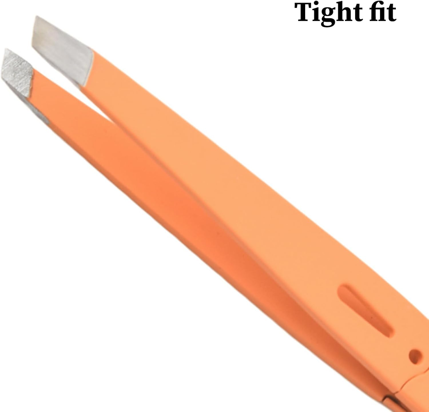 Tweezers for Women | Stainless Steel Eyebrow Grooming Tweezers - Slanted Chin Trimmer,For Beauty Plucking Grooming Brow Lash Face Purse Travel Women Men - Orange image number 3