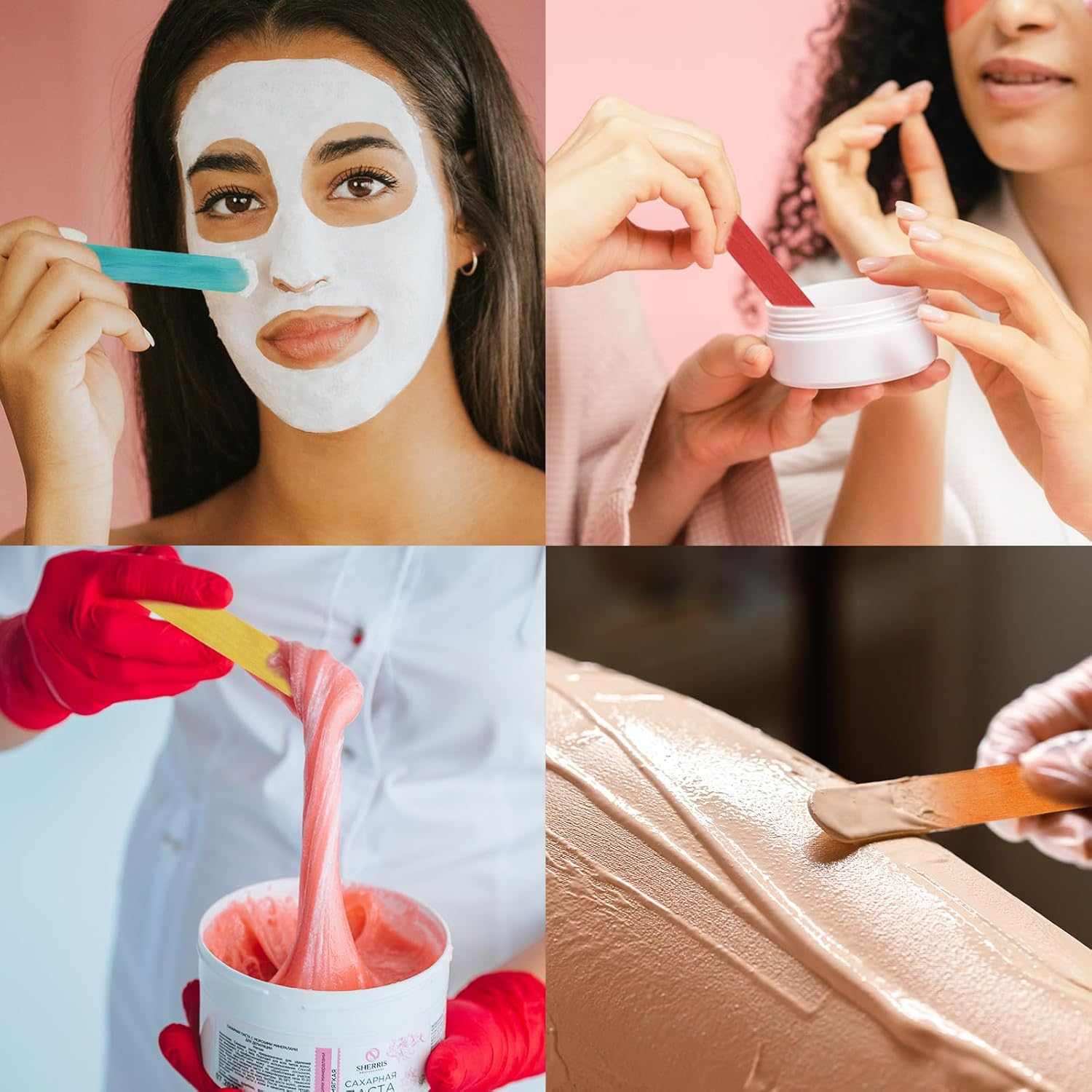 200 Pcs Jumbo Wooden Craft Sticks, Popsicle Sticks, 150X18X1.6Mm Treat Sticks, Ice Pop Sticks Wax Sticks for Crafts，Resin, Mixing Paint Projects image number 5