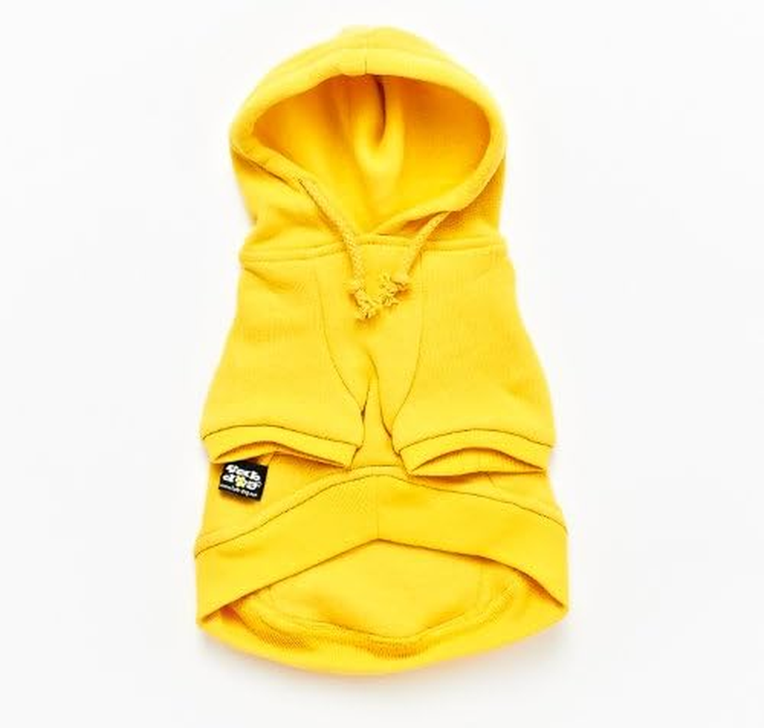 Fab Dog Hoodie (Parker) DOG Hoodie in Yellow XXS (8Inc) Size (Japan Import) image number 1
