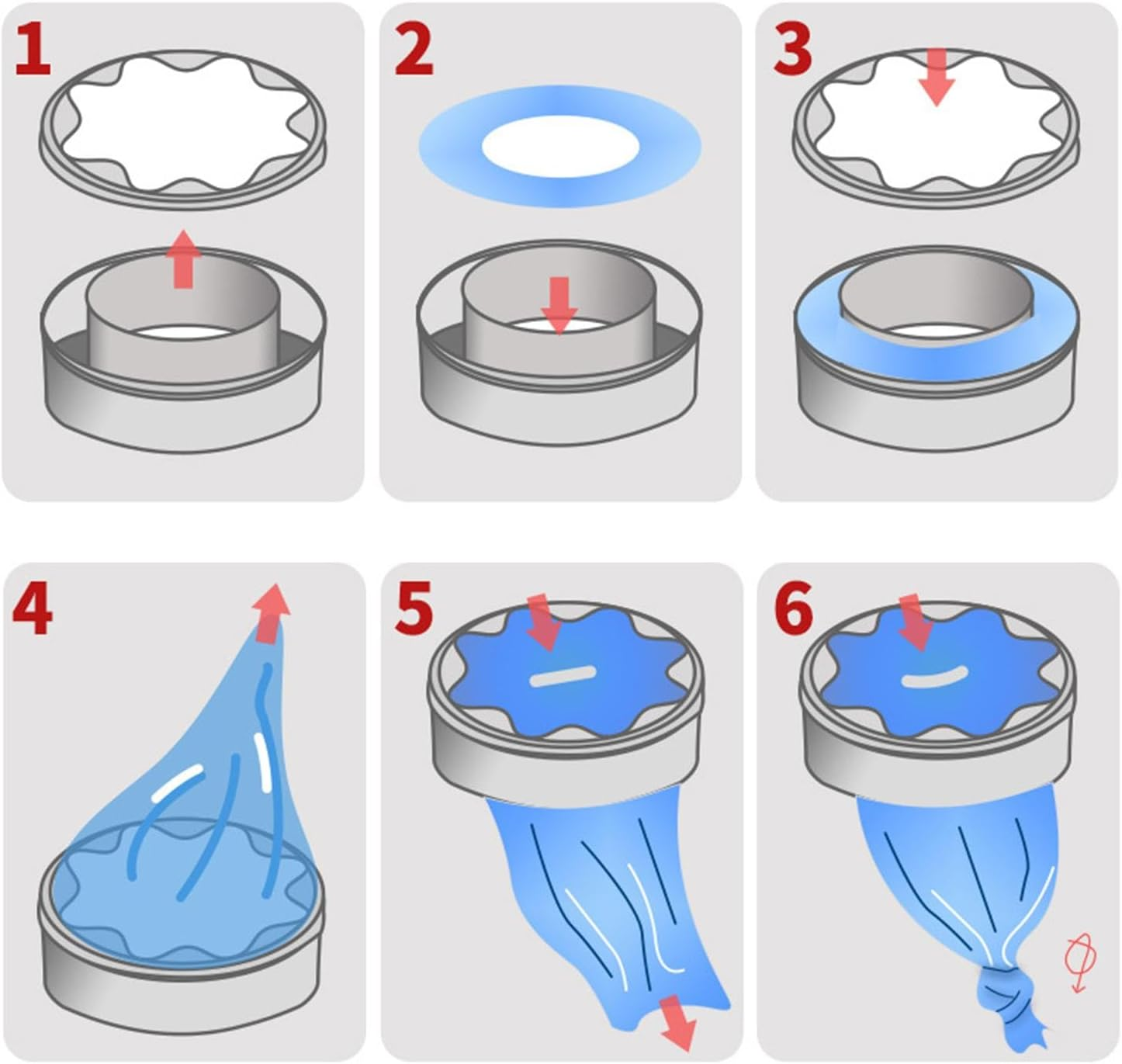 Vriusi Diaper Bucket Refill Bags, Diaper Bin Liners, Odor Control, 10 Packs Nappy Bin Refill Bags, Cat Litter Refill Garbage Bags image number 2