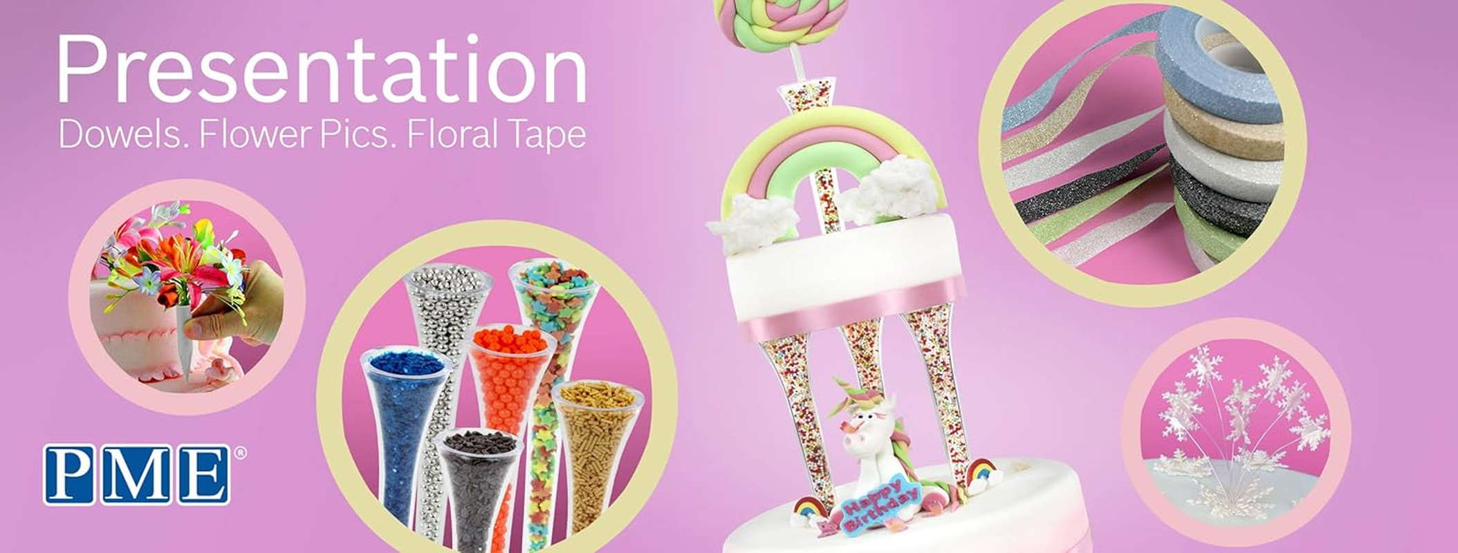 PME Florist Tape Brown, 13Mmx27.4M image number 3