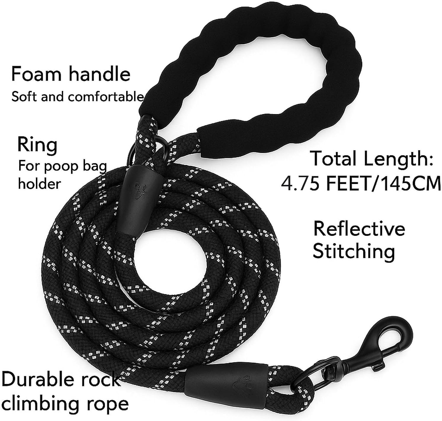 YAKESD Dog Harness with Leash Set, No Pull Adjustable Vest Harnesses for Hassle-Free Walking, Easy Control Reflective Puppy Vest for Small Medium Large Dogs（Black，Xl） image number 7