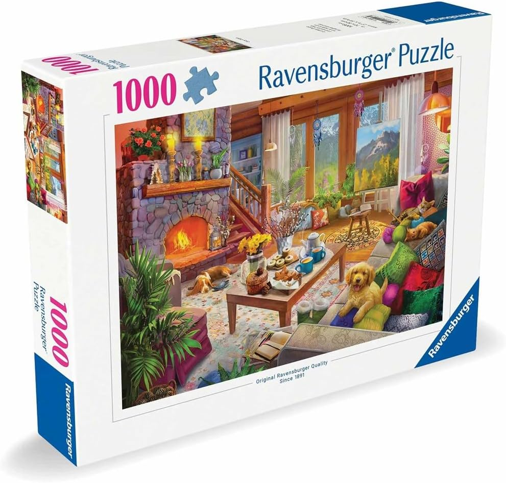 Ravensburger Puzzle 2D 1000 Element&oacute;w: Przytulny Pok&oacute;j, Stary Design image number 2