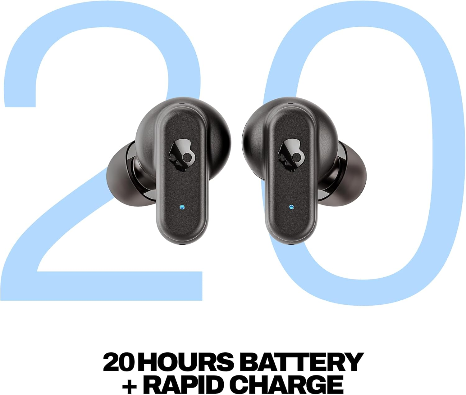 Skullcandy Dime 3 Wireless Bluetooth Earbuds, True Black image number 4