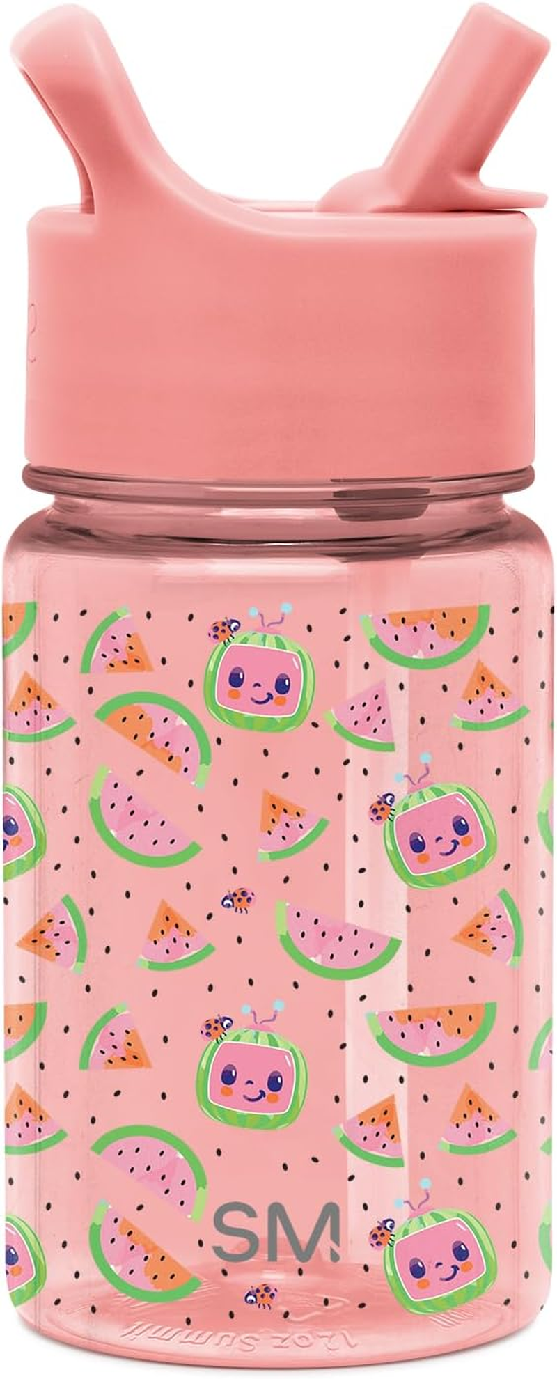 Simple Modern Disney 12Oz Summit Kids Tritan Water Bottle with Straw Lid for Toddler - Dishwasher Safe Travel Tumbler - Disney: Minnie Retro