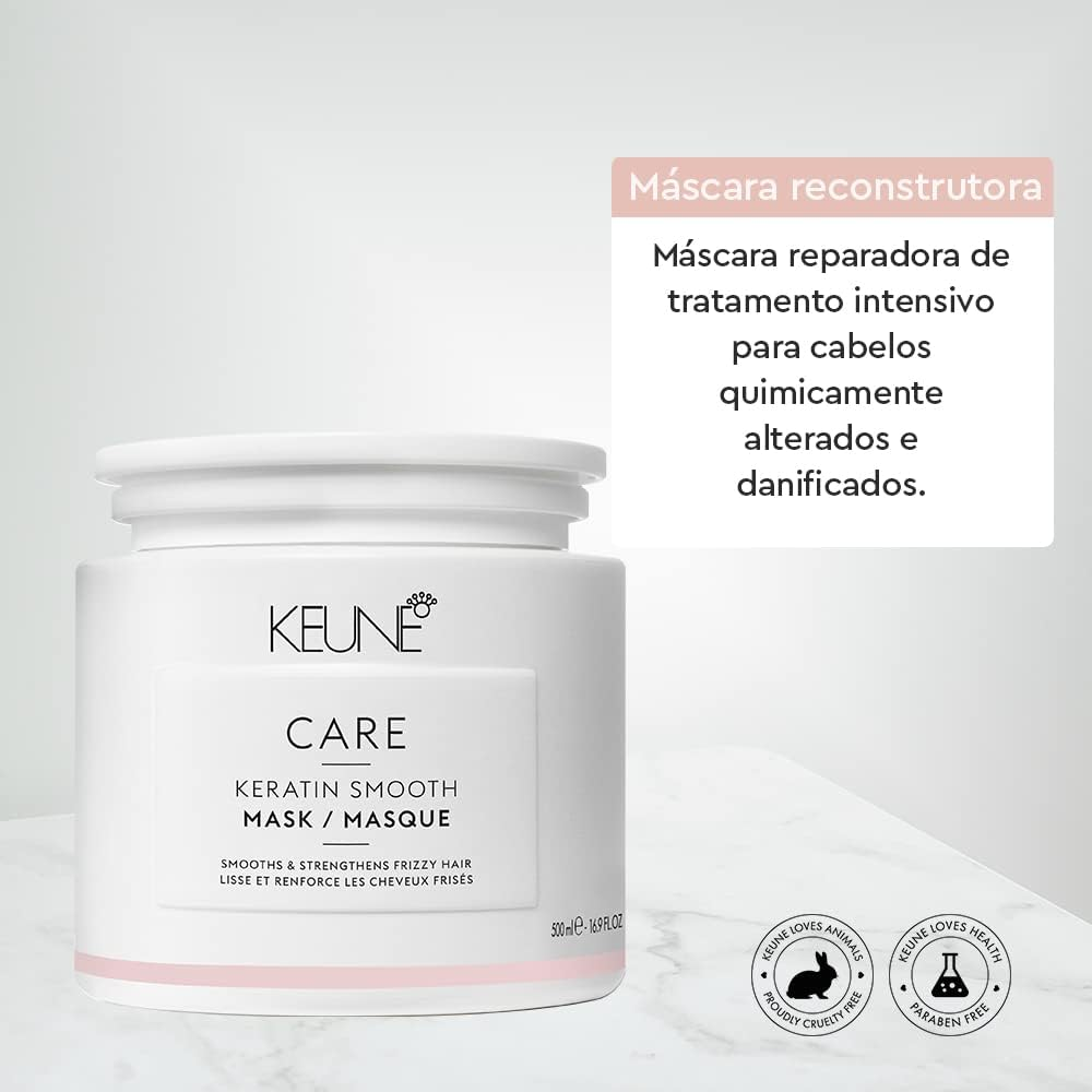 Keune Care Line Keratin Smooth Mask - Anti-Frizz Mask 500 Ml image number 1