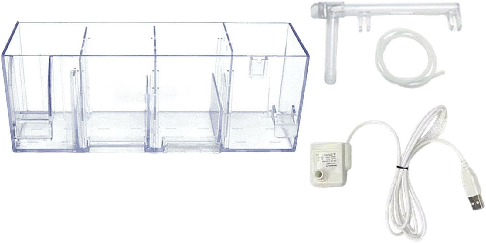 STARTIST Fish Tank External Filter Box Filtration System Fish Tank Accessory, Lightweight Water Purifier, Aquarium Hang on Back Filter, B