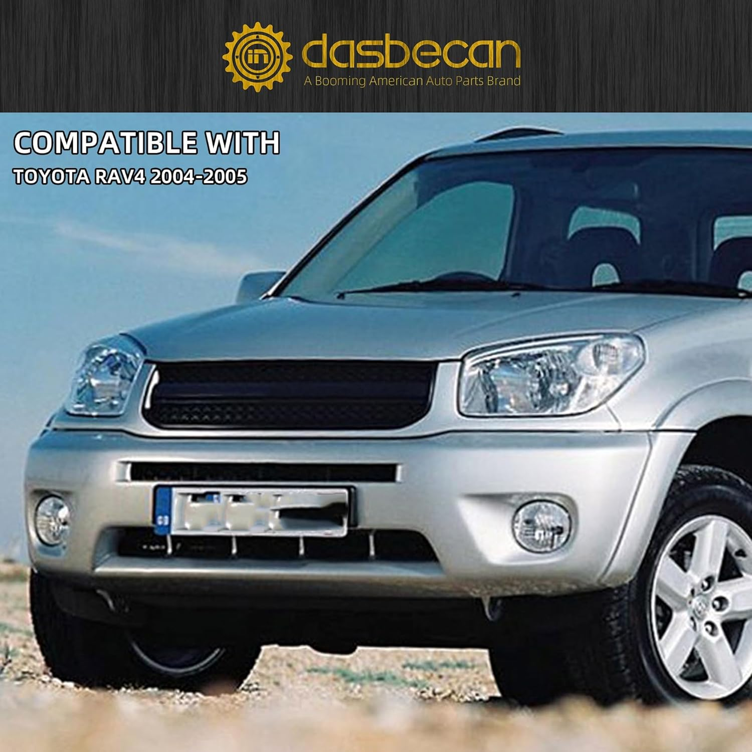 Dasbecan Right Passenger Side Sun Visor Compatible with Toyota RAV4 2004-2005 Sunvisor Replacement (Gray) image number 1