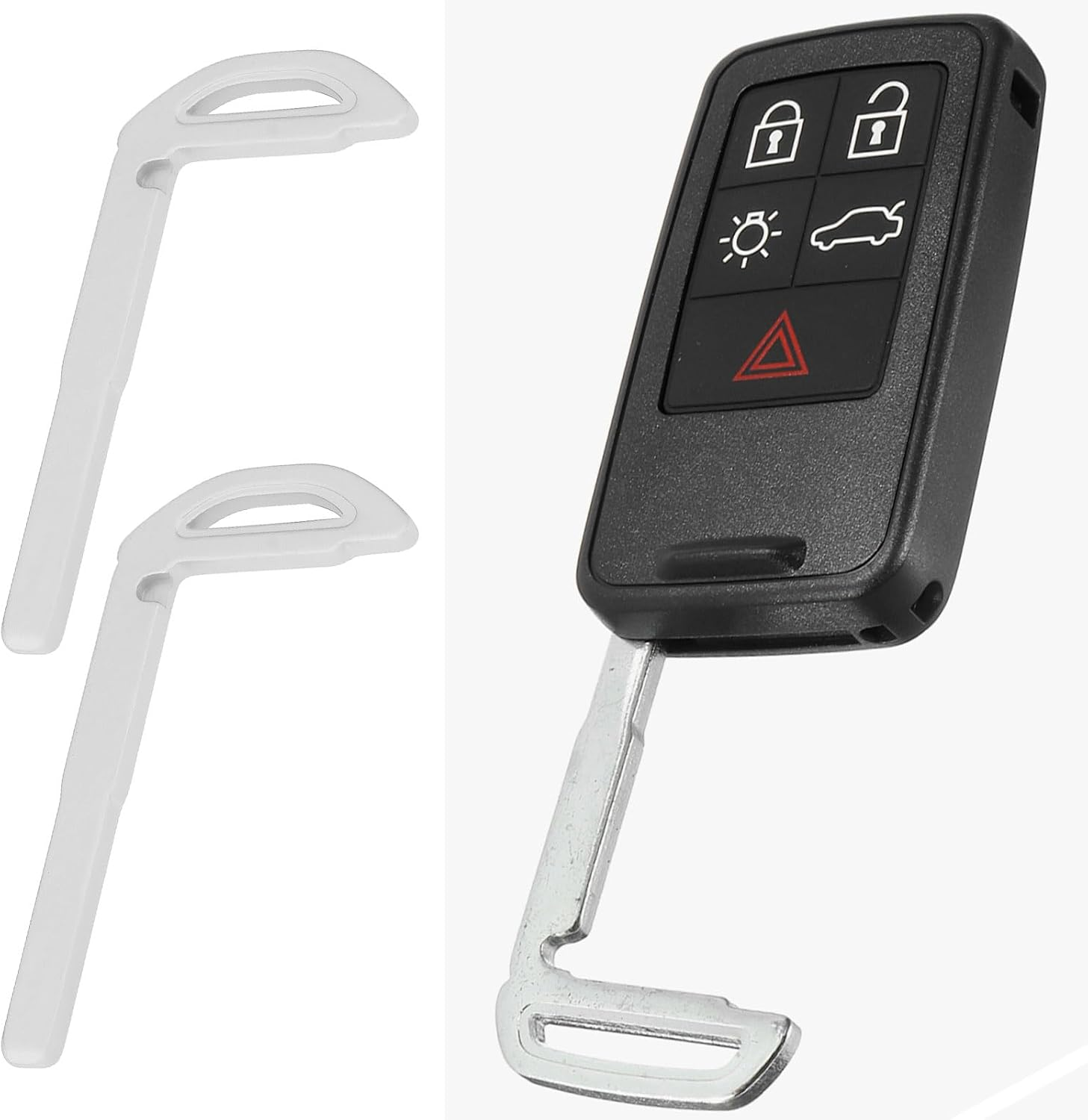 Emagtech 2Pcs Key Blade for Remote Smart Key Compatible with Volvo V40 V60 V70 XC60 S90 image number 1