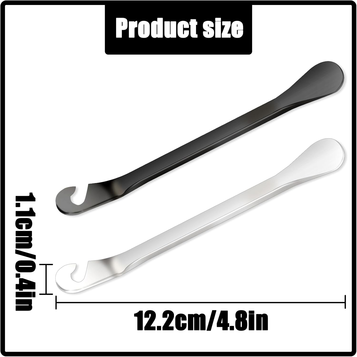 NILLOS Bike Tire Levers, 4 PCS Bike Tyre Spoons for Repairing Bike Tube (12.2 Cm/4.8 In) image number 6