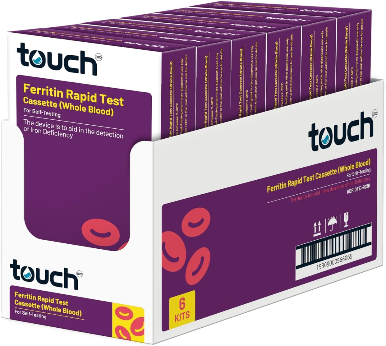 Touchbio Ferritin (Iron) Rapid Test | 2 Tests image number 1