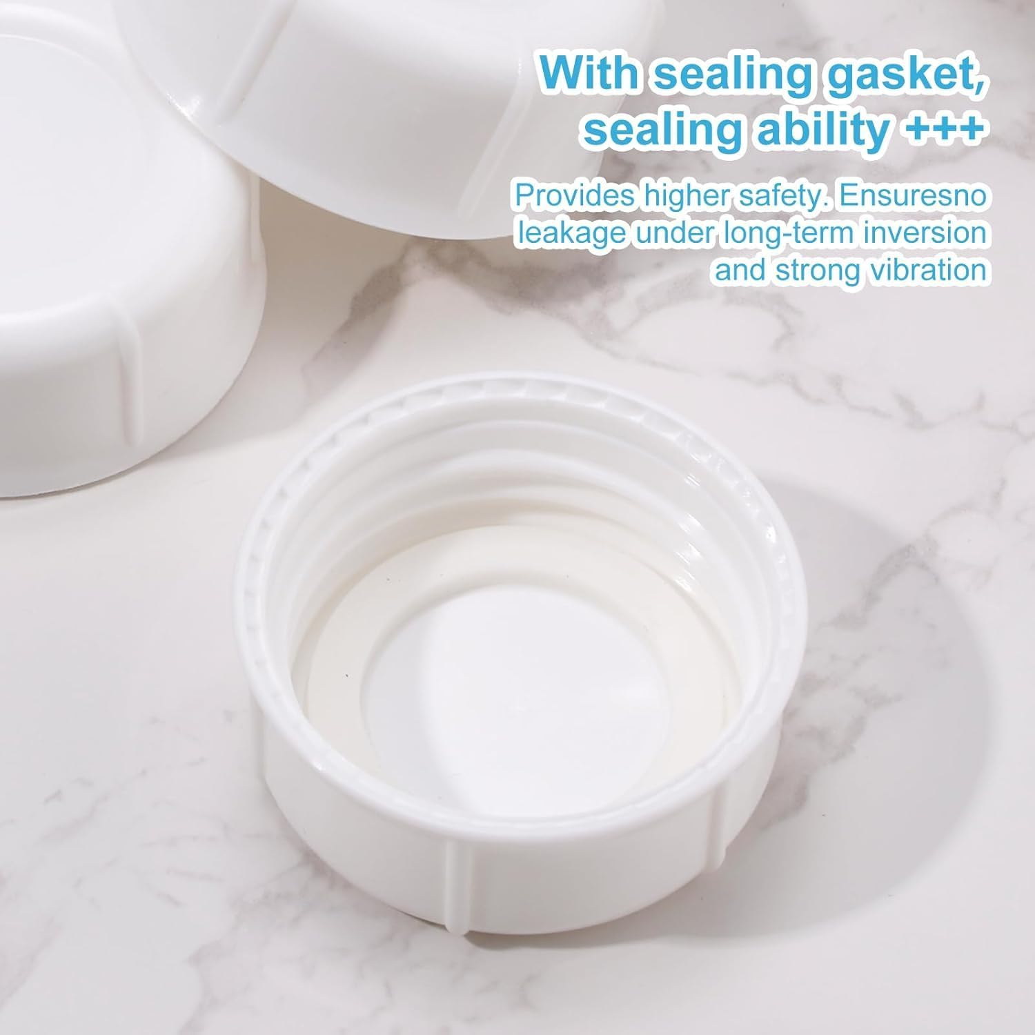 Narrow Milk Bottle Caps, 10Pcs White, Leak Proof Design, Round, PP Material, Suitable for Wide Neck Bottles and Milk Bottles
