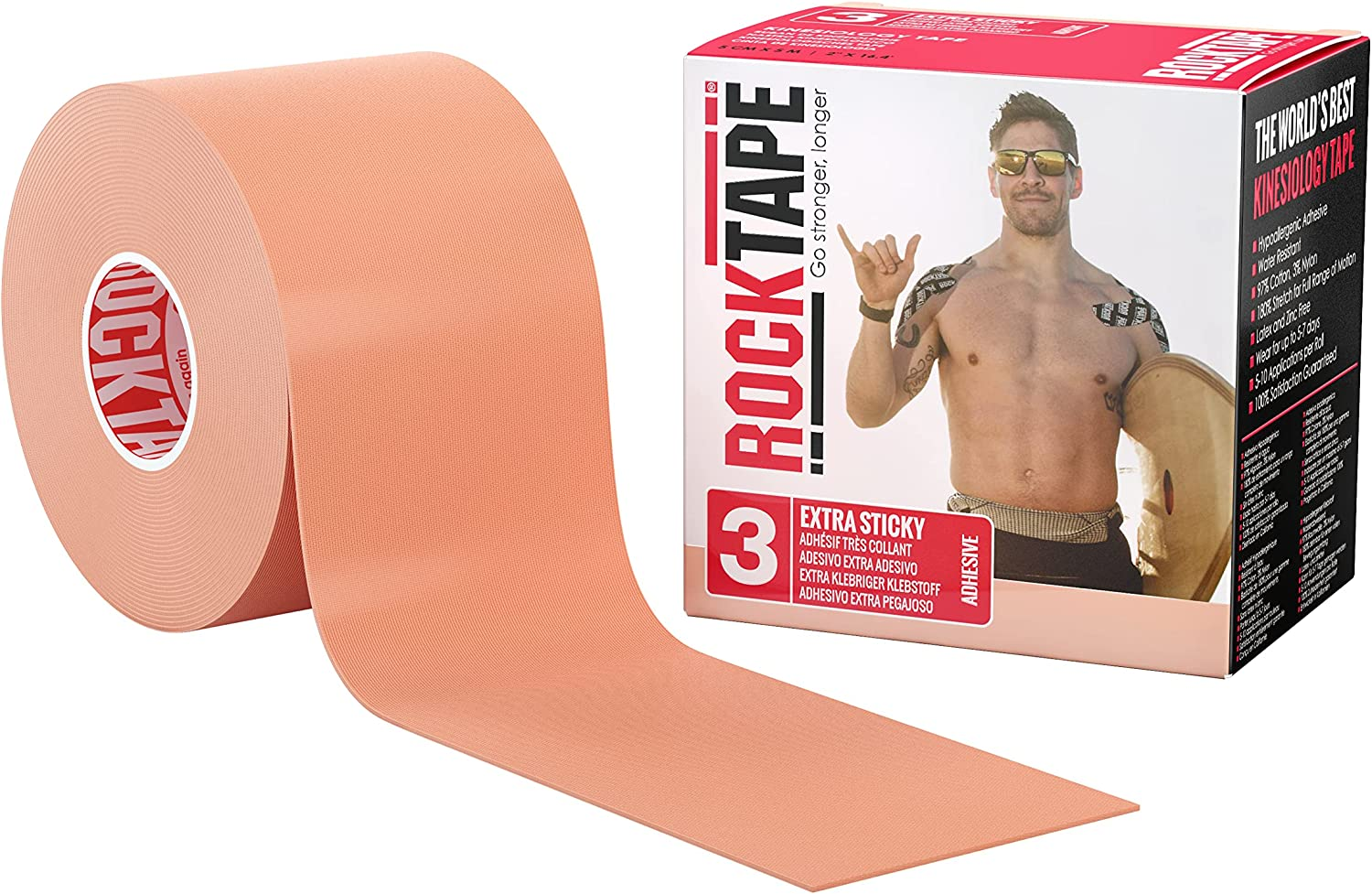 Rocktape RKT STD EXSTICKY BEIGE INTLMED image number 1