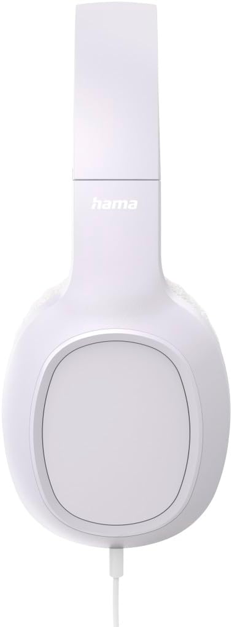 Hama, Fun C Headphones, On-Ear, Microphone, Cable Guide on One Side, USB-C, Wht image number 3