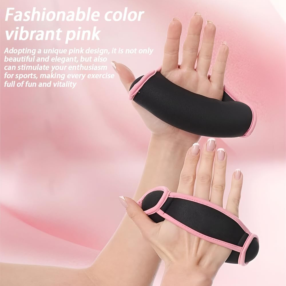 2Pcs Soft Dumbbell Hand Weights,Sandbag Dumbbell,Detachable Walking Weight,Strength Training Equipment,Soft Dumbbell with Hand Strap,For Workout Running, Jogging image number 2