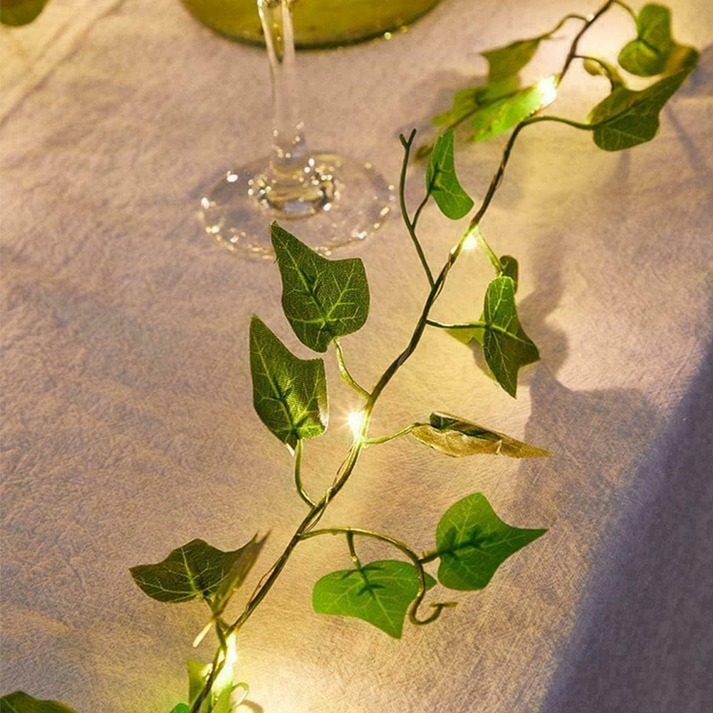 10/20M LED Solar Powered Ivy Fairy String Lights Garden Outdoor Wall Fence Light (1) image number 5
