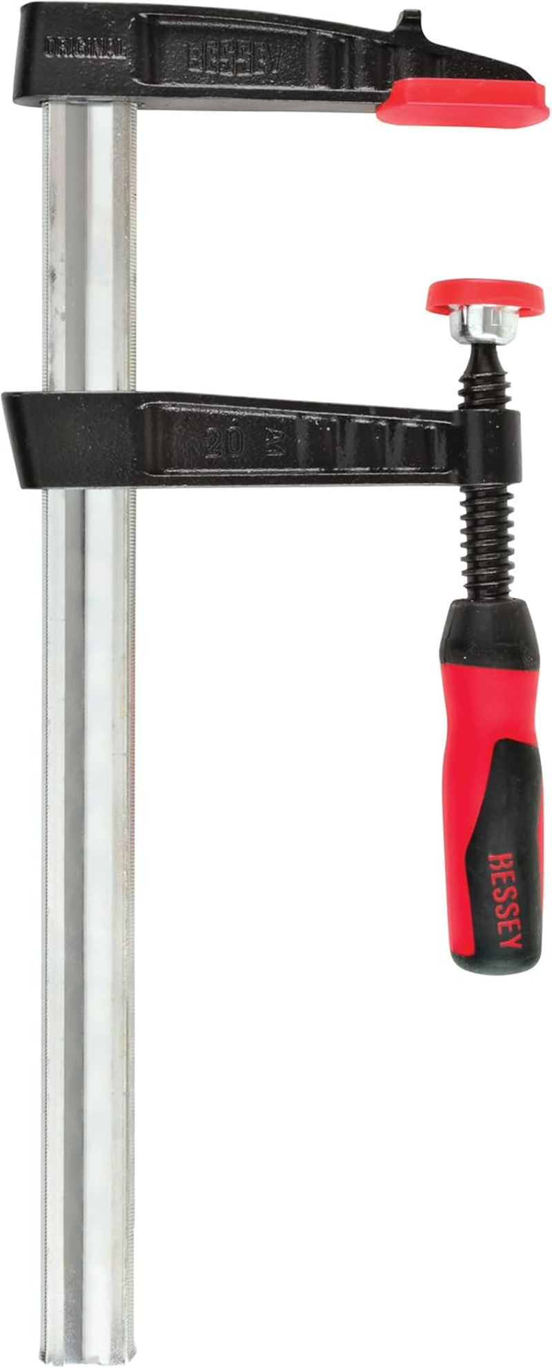 BESSEY TG4.016+2K Clamp, Woodworking, F-Style, 2K Handle, Replaceable Pads, 4 In. X 16 In., 880 Lb image number 6