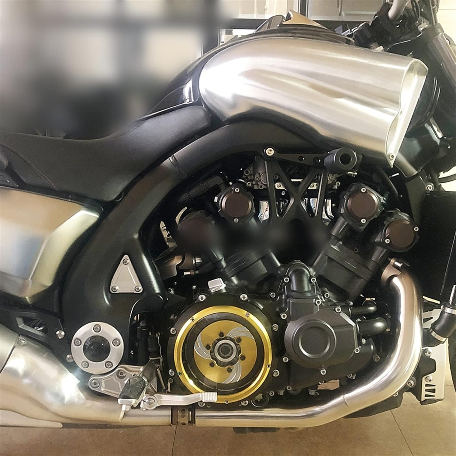 Motorcycle Accessories for Yamaha Vmax1700 V Max Vmax 1700 2009-2020 Engine Parts Racing Clear Clutch Cover Spring Retainer Pressure Plate (Color : 1) image number 2