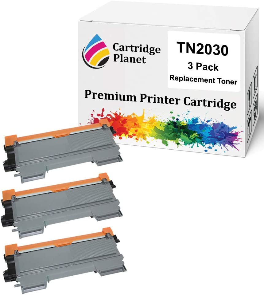 Cartridge Planet 3-Pack Compatible Toner Cartridge for Brother TN-2030 TN2030 (2,600 Pages) for Brother DCP7055 HL2130 HL2132 HL2135W