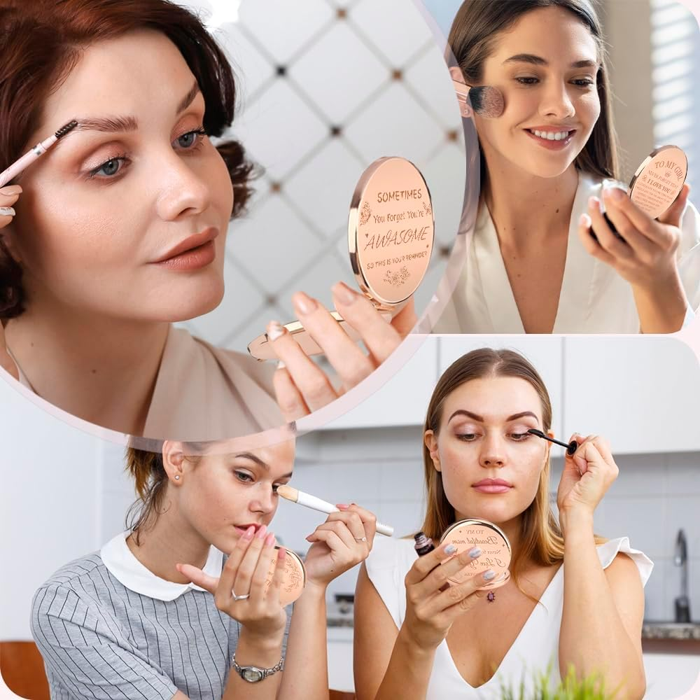 Makeup Mirror, Mom Birthday Gift, Portable Makeup Mirror, Valentine'S Day Gift image number 6