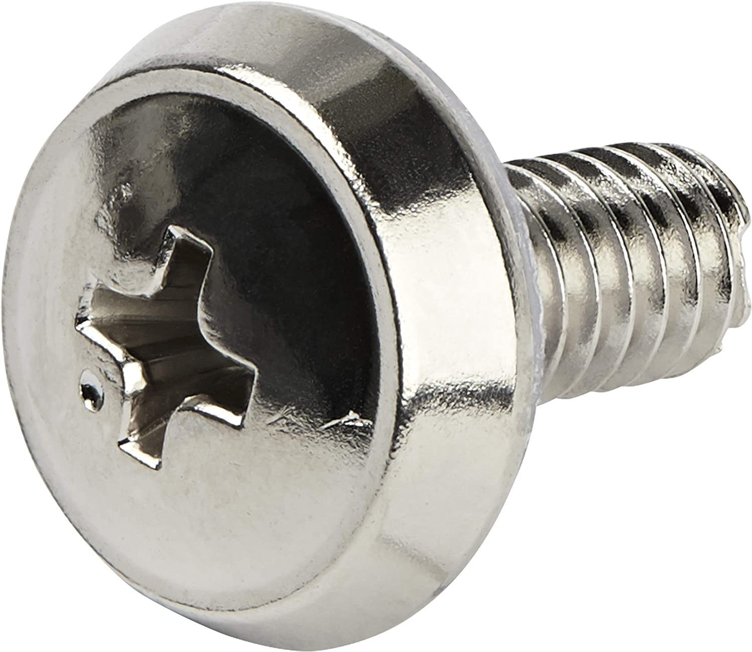 Startech.Com CABSCRWS1224 12-24 Server 50 Pieces Rack Screws, Nickel-Plated image number 1