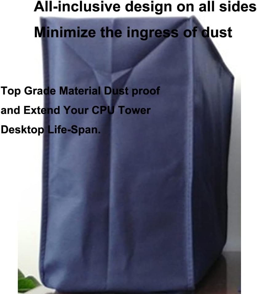 ALHBEJT 3-Piece Dust-Proof Computer Cover Set - Monitor, Keyboard, Tower Protection (29'' Monitor, Blue) image number 5