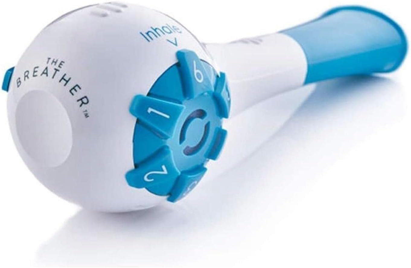 Lung Exercise Device Exerciser Natural Breathing Trainer Adjustable Red 13 X 5 X 5 Cm