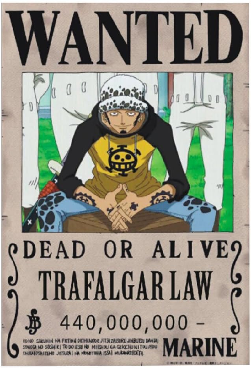 Vinctik 6&Fox 10 Pieces Anime One Piece Wanted Posters Style New Big Size, Anime Poster for Wall Decoration image number 4