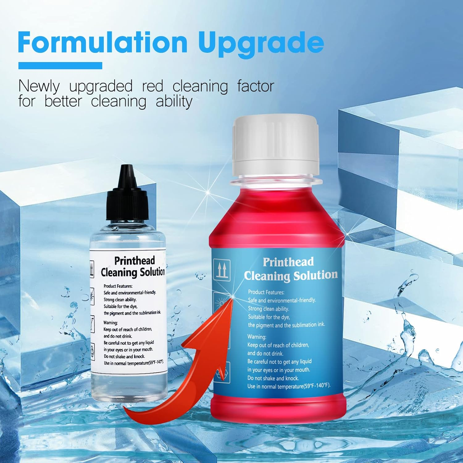 Printhead Cleaning Kit Printer Flush Kit for Epson ET-2850 ET-2800 ET-2803 ET-2760 ET-2720 ET-3850 ET-15000 ET-2750 ET-4800 2400 WF-7720 WF-7710 WF-7210 WF-7610 WF-3640 Printer Nozzle Cleaner image number 3