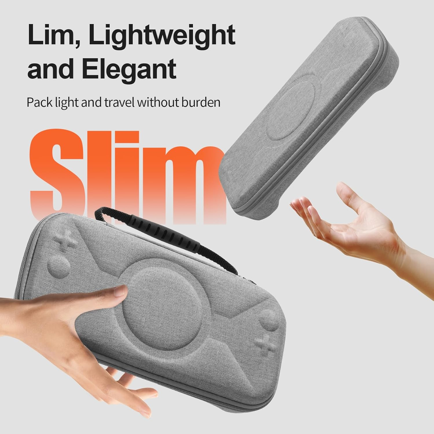 Cloudvalley Carrying Case for Nintendo Switch 2 Model 2025 [Shockproof] Hard Shell Travel Pouch, 20 Game Card Slots, Inner Pocket for Accessories, Compatible with Switch 2017 & OLED Console (Gray)