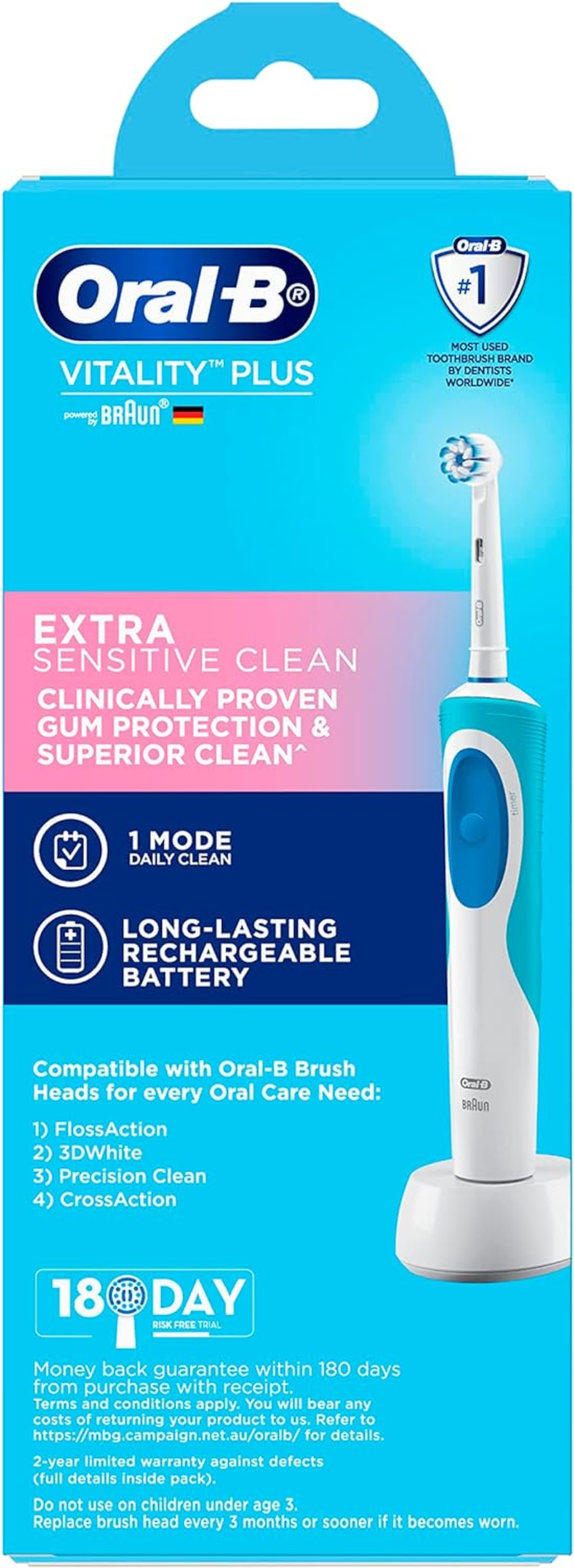 Oral-B Vitality Extra Sensitive Clean Electric Toothbrush image number 6