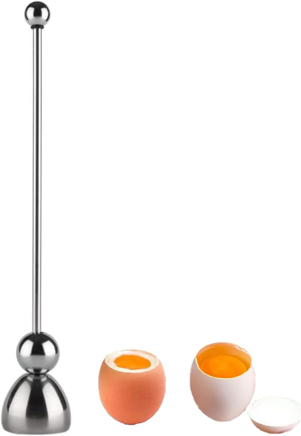 Stainless Steel Egg Shell Opener, Egg Cracker Tool for Soft and Hard Boiled Eggs image number 4