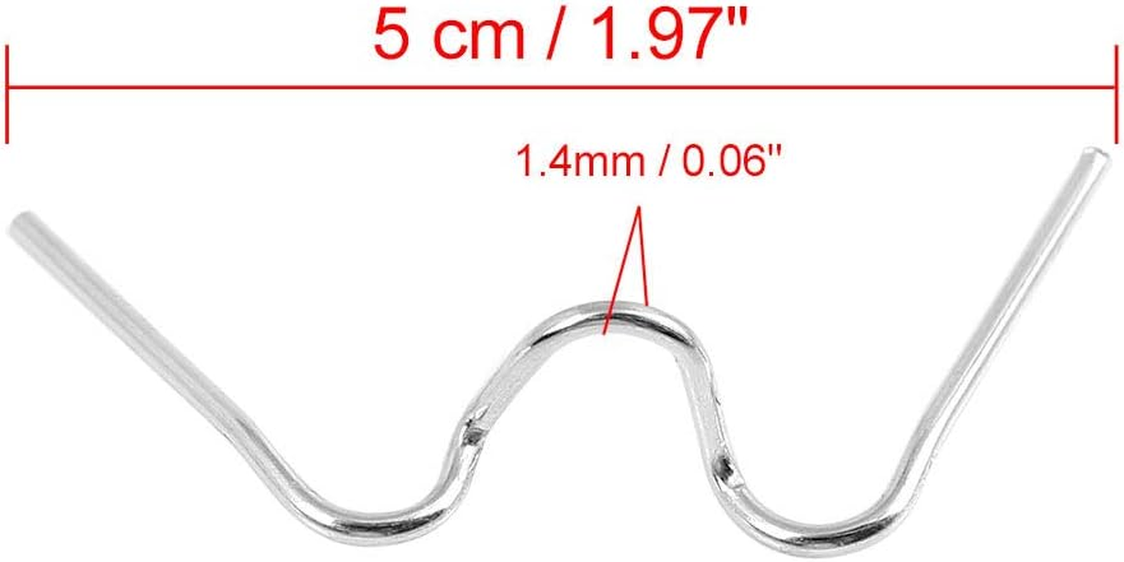 Uxcell Universal Replacement Motorcycle Fastener Spring Clip for round Headlight 5Pcs