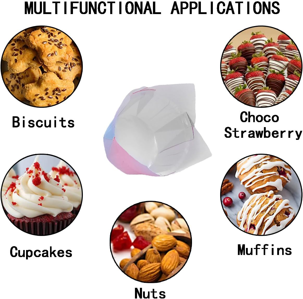 100 Pack Tulip Baking Cups for Weddings Birthdays Baby Showers - Decorative Paper Cupcake Liners for Special Occasions - Pastry Wrappers for Muffins and Cupcakes