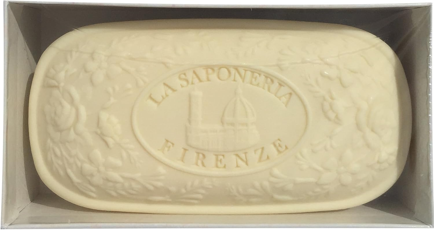 Bath Soap La Saponeria Firenze by Saponificio Artigianale Fiorentino Italian Spa Cleanser Made in Tuscany 10.5 Ounce Decorative Bar Lavanda (Lavender) image number 1