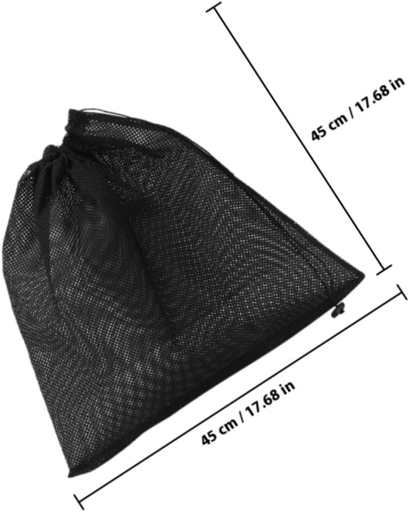 NUOBESTY 4Pcs Pump Filter Bags with Drawstring Mesh Pool Vacuum Filter Pouches for Aquarium and Outdoor Water Pumps Prevent Debris Damage and Clogging Easy to Use and Protect Equipment image number 1