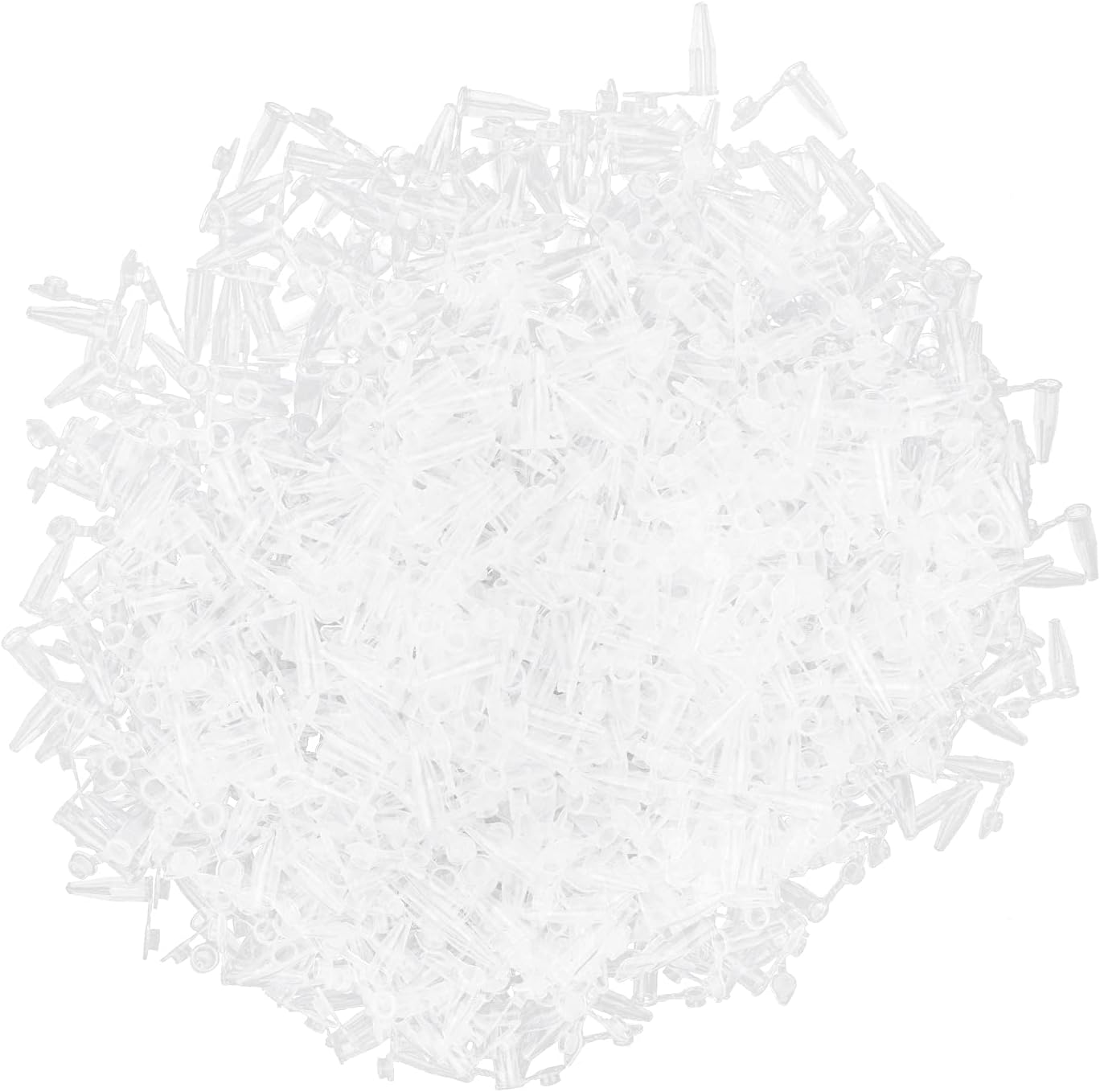 AUEAR, 1000 Pack 0.2Ml Microcentrifuge Tube with Lids Plastic Sample Small Bottle Container Test Vials Micro Centrifuge Tube Clear image number 6